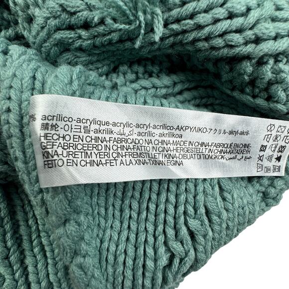 Zara Cable Knit Chunky Boxy Cropped Sleeveless Button Front Vest Women's M/L - Picture 5 of 5